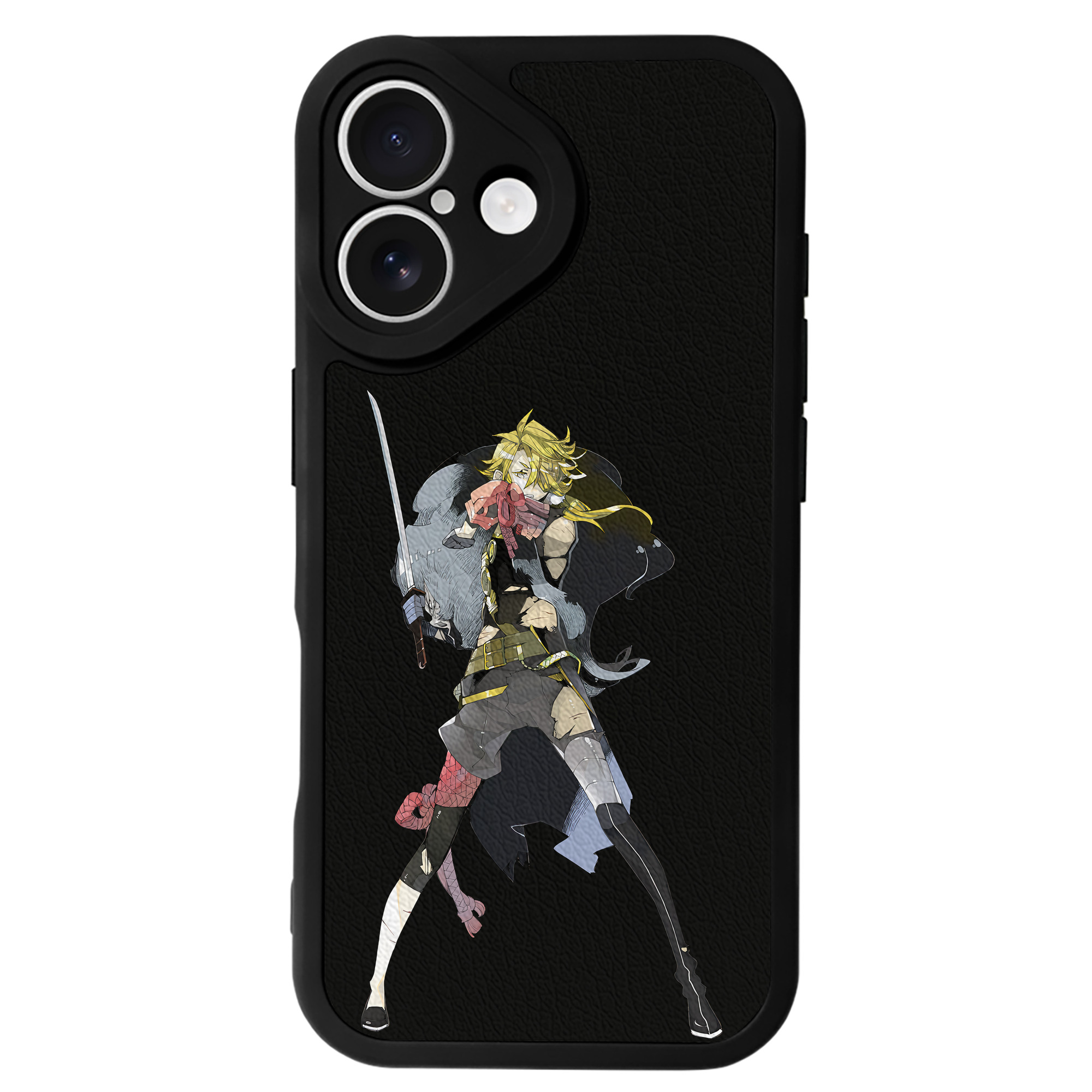 （画像用） 刀剣乱舞 Touken Ranbu 【iPhone 16シリーズ対応】シリコンスマホケース（レザー調） 材質：シリコン
